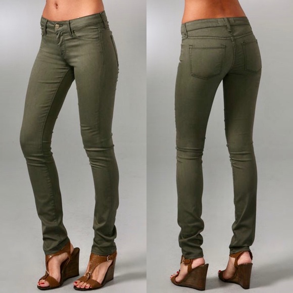 Vince Denim - Vince Skinny Jeans Leggings Size 32 Army Green NWT